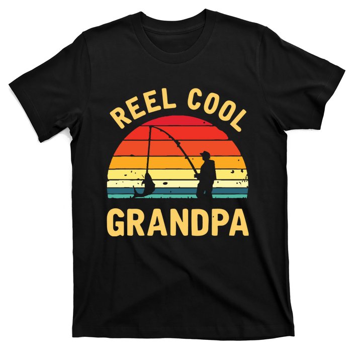 Reel Cool Grandpa Fishing Grandpa Gift T-Shirt