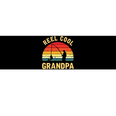 Reel Cool Grandpa Fishing Grandpa Gift Bumper Sticker