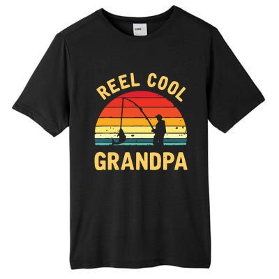 Reel Cool Grandpa Fishing Grandpa Gift Tall Fusion ChromaSoft Performance T-Shirt