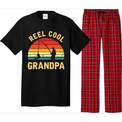 Reel Cool Grandpa Fishing Grandpa Gift Pajama Set