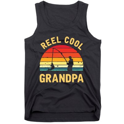 Reel Cool Grandpa Fishing Grandpa Gift Tank Top