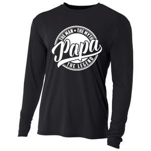 Papa The Man The Myth The Legend Cooling Performance Long Sleeve Crew