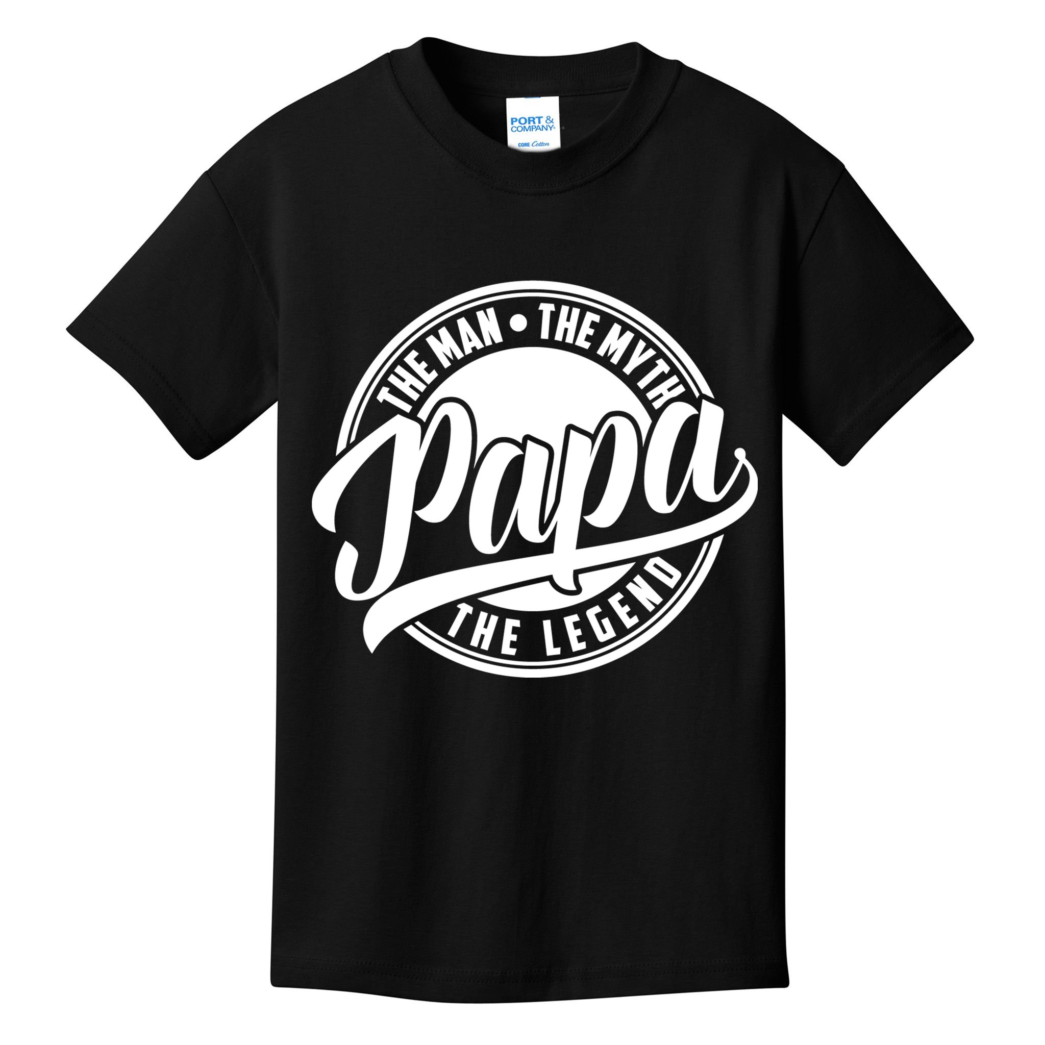 Papa The Man The Myth The Legend Kids T-Shirt