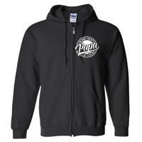 Papa The Man The Myth The Legend Full Zip Hoodie