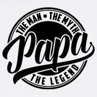 Papa The Man The Myth The Legend Garment-Dyed Sweatshirt