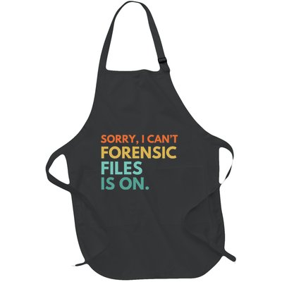 Forensic Files Is On The Forensic Science Mystery Show Full-Length Apron With Pockets