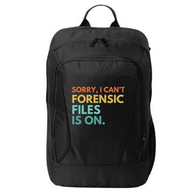 Forensic Files Is On The Forensic Science Mystery Show City Backpack