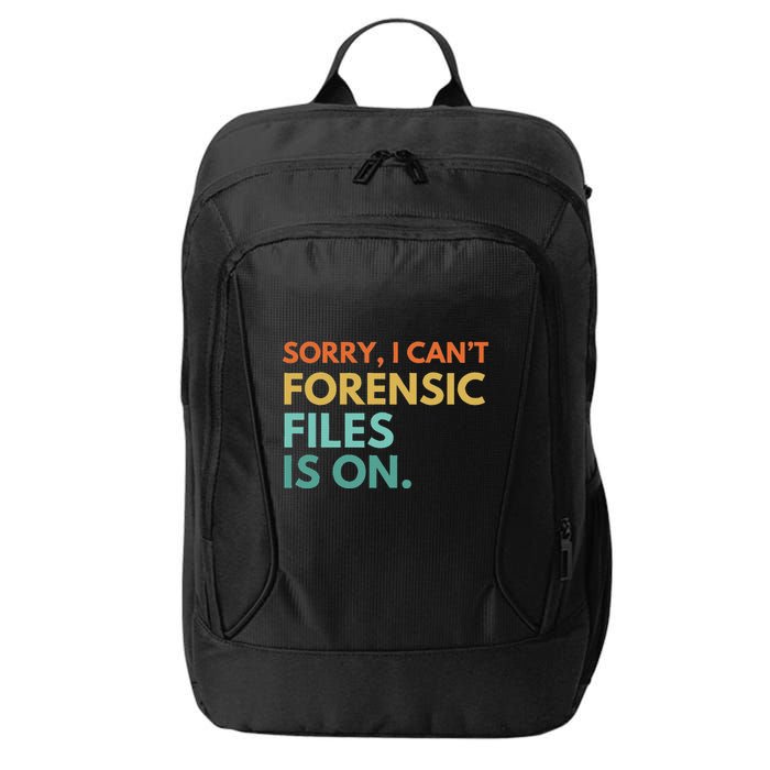 Forensic Files Is On The Forensic Science Mystery Show City Backpack