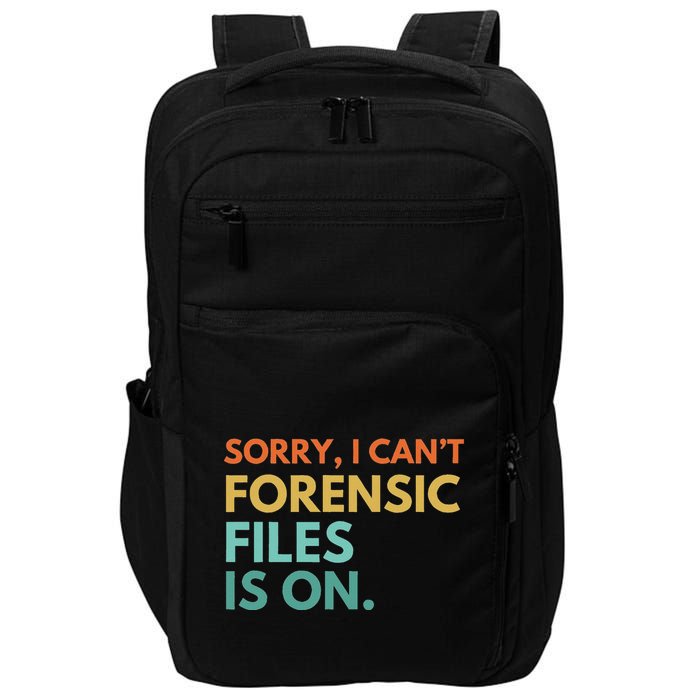 Forensic Files Is On The Forensic Science Mystery Show Impact Tech Backpack