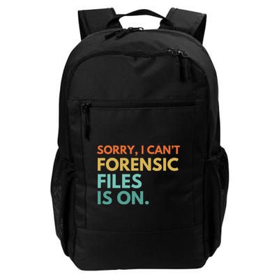 Forensic Files Is On The Forensic Science Mystery Show Daily Commute Backpack