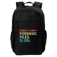 Forensic Files Is On The Forensic Science Mystery Show Backpack