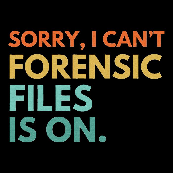Forensic Files Is On The Forensic Science Mystery Show 7-Panel Snapback Hat