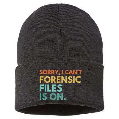 Forensic Files Is On The Forensic Science Mystery Show Sustainable Knit Beanie