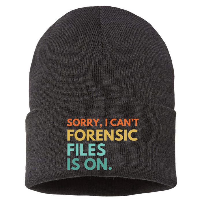 Forensic Files Is On The Forensic Science Mystery Show Sustainable Knit Beanie