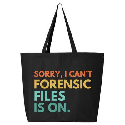 Forensic Files Is On The Forensic Science Mystery Show 25L Jumbo Tote