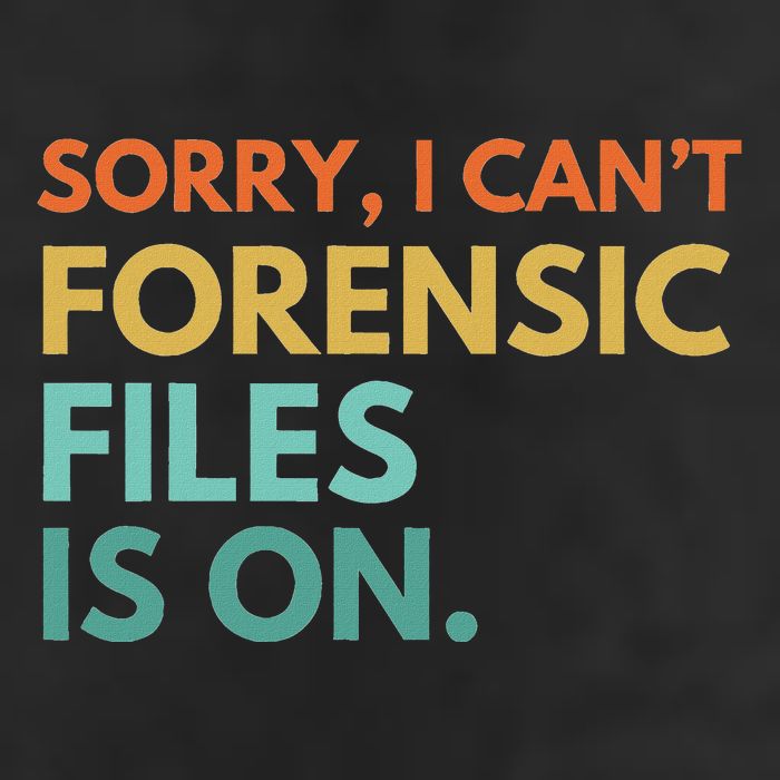 Forensic Files Is On The Forensic Science Mystery Show 25L Jumbo Tote