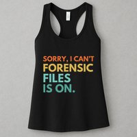 Forensic Files Is On The Forensic Science Mystery Show Womens Tank Top