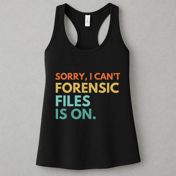 Forensic Files Is On The Forensic Science Mystery Show Womens Tank Top