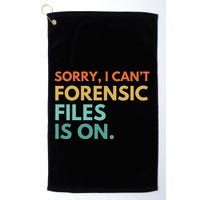 Forensic Files Is On The Forensic Science Mystery Show Golf Towel