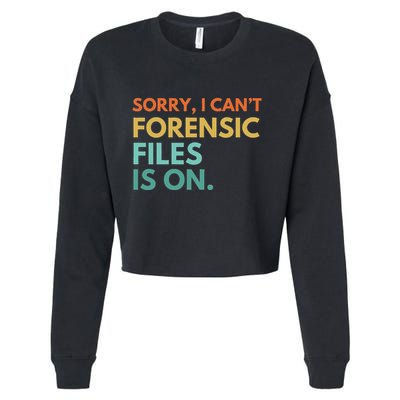 Forensic Files Is On The Forensic Science Mystery Show Cropped Pullover Crew