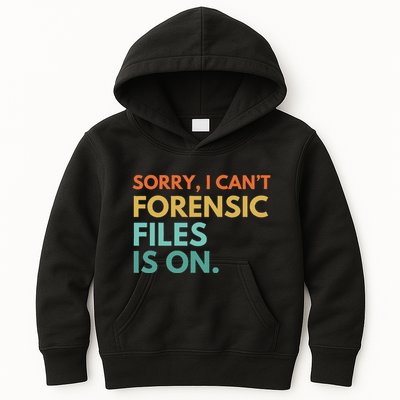 Forensic Files Is On The Forensic Science Mystery Show Kids Hoodie