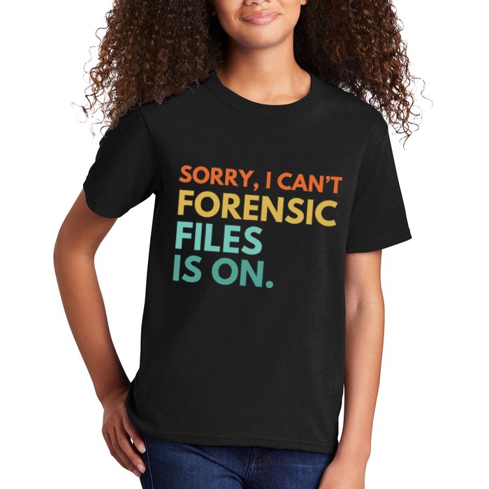Forensic Files Is On The Forensic Science Mystery Show Kids T-Shirt