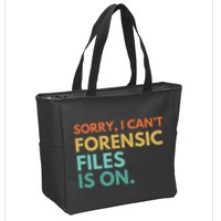 Forensic Files Is On The Forensic Science Mystery Show Zip Tote Bag