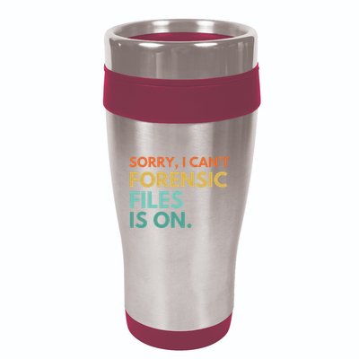 Forensic Files Is On The Forensic Science Mystery Show 16oz Travel Tumbler