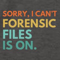 Forensic Files Is On The Forensic Science Mystery Show Vector Backpack