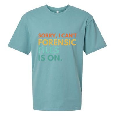 Forensic Files Is On The Forensic Science Mystery Show Sueded Cloud Jersey T-Shirt