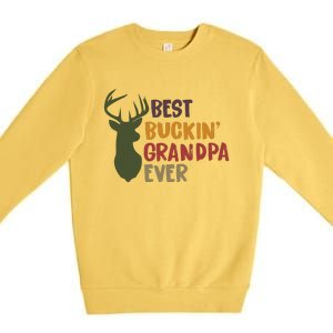 Best Buckin Grandpa Ever Premium Crewneck Sweatshirt