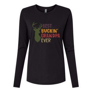 Best Buckin Grandpa Ever Womens Cotton Relaxed Long Sleeve T-Shirt