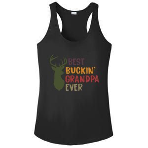 Best Buckin Grandpa Ever Ladies PosiCharge Competitor Racerback Tank