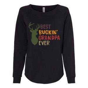 Best Buckin Grandpa Ever Womens California Wash Sweatshirt