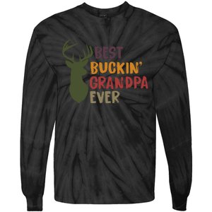 Best Buckin Grandpa Ever Tie-Dye Long Sleeve Shirt