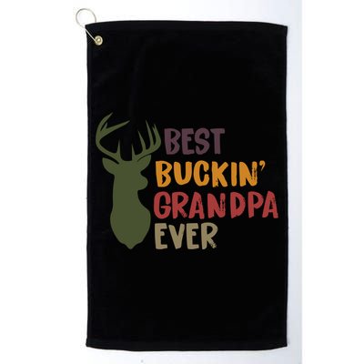 Best Buckin Grandpa Ever Platinum Collection Golf Towel