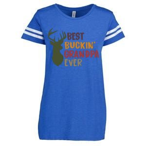 Best Buckin Grandpa Ever Enza Ladies Jersey Football T-Shirt