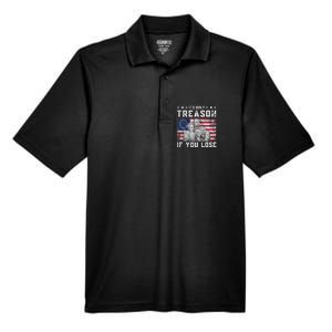 Founding Fathers It's Only Treason If You Lose 4th Of July Men's Origin Performance Pique Polo