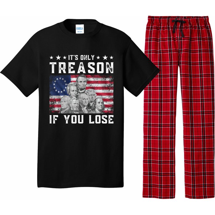 Founding Fathers It's Only Treason If You Lose 4th Of July Pajama Set