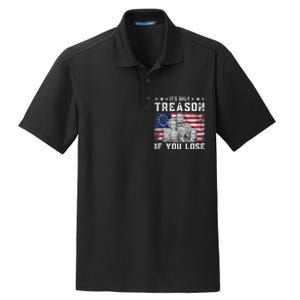 Founding Fathers It's Only Treason If You Lose 4th Of July Dry Zone Grid Polo