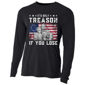 Founding Fathers It's Only Treason If You Lose 4th Of July Cooling Performance Long Sleeve Crew