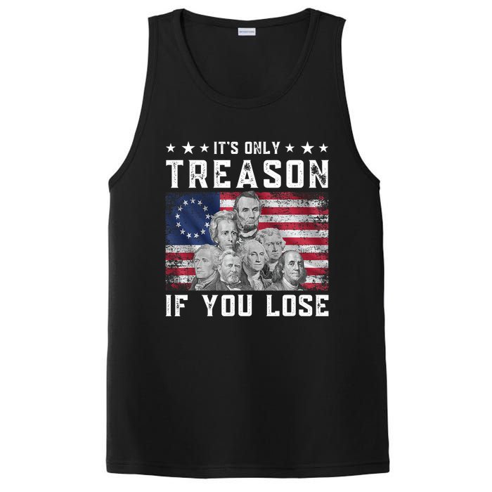 Founding Fathers It's Only Treason If You Lose 4th Of July PosiCharge Competitor Tank