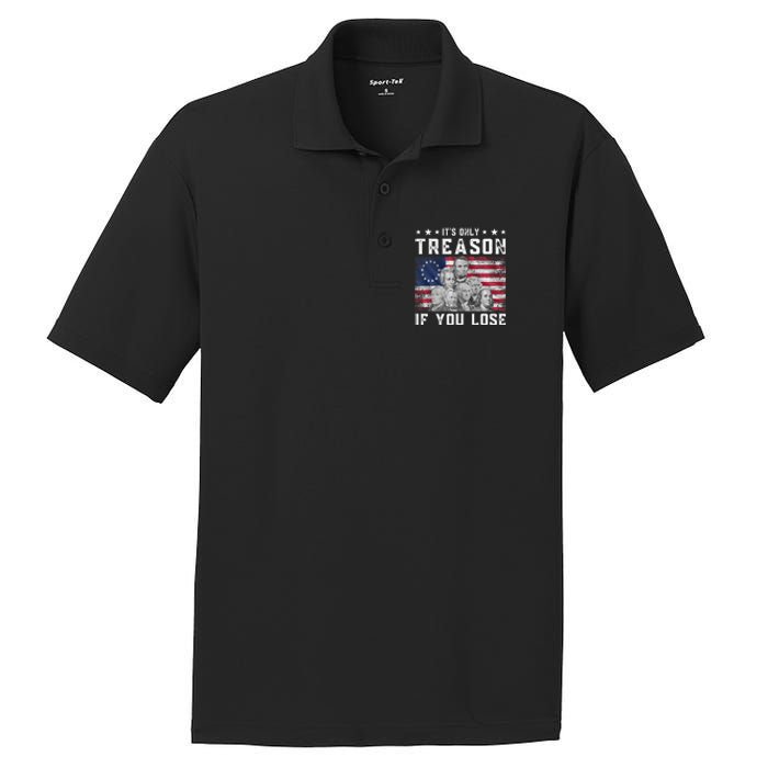 Founding Fathers It's Only Treason If You Lose 4th Of July PosiCharge RacerMesh Polo