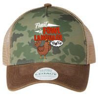 Funny Fluent In Fowl Language Chicken Lover Legacy Tie Dye Trucker Hat