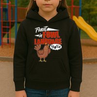 Funny Fluent In Fowl Language Chicken Lover Kids Hoodie