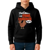 Funny Fluent In Fowl Language Chicken Lover Kids Hoodie