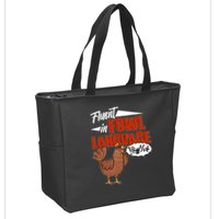 Funny Fluent In Fowl Language Chicken Lover Zip Tote Bag