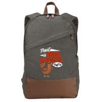 Funny Fluent In Fowl Language Chicken Lover Cotton Canvas Backpack