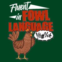Funny Fluent In Fowl Language Chicken Lover Visor