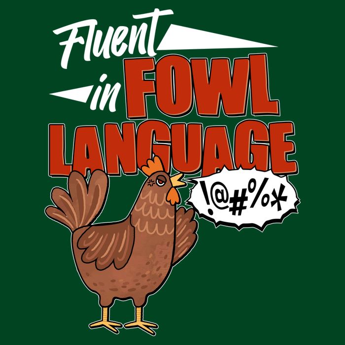 Funny Fluent In Fowl Language Chicken Lover Visor